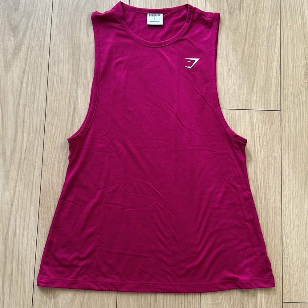 Gymshark Training Drop Arm Tank - Berry Pink